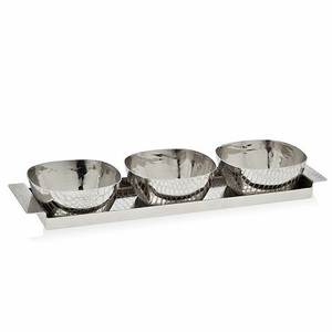 Vente chaude Bol De Service En Métal Poli Bol De Fruits Secs Décoratif avec Forme Ovale pour La Maison Hôtel Restaurant Utilisation Emballé Dans Le Carton - Product Image 5