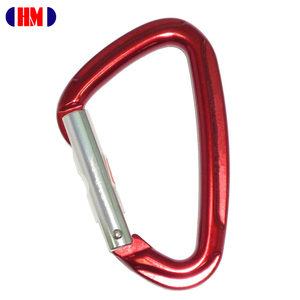 CE UIAA Certified Heavy Duty Outdoor Sports Aluminum High Quality D Shaped Straight Gate Climbing Carabiner - Product Image 1