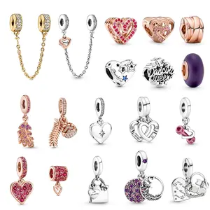 Perhiasan Perak Sterling 925, Pesona DIY untuk Gelang, Gaya Trendi, Hari Valentine, Kedatangan Baru, 2021