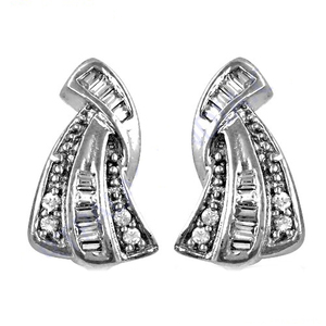 Fantastical 925 Solid Sterling Silver Latest Cubic Zirconia <b>Earring</b> <b>Fine</b> CZ Fancy Designs Compact Jewellery <b>Studs</b> - Product Image 1