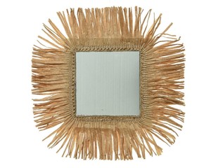 Square Woven Seagrass <b>Mirror</b> Seagrass <b>Wall</b> <b>Mirror</b> Seagrass Square <b>Mirror</b> Frame Rustic and Aesthetic Decoration For Home - Product Image 6