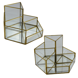 Boîte à bijoux en verre créatif et brillante, coffret à bibelot, présentoir à bijoux, décoration pour la maison, Design personnalisé - Product Image 3