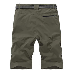 Short en coton à poches multiples pour hommes, coupe irrégulière, plusieurs poches, modèle cargo, logo personnalisé, prix d'usine - Product Image 2