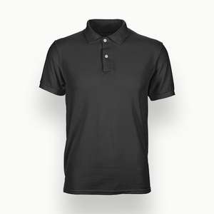 100% Cotton Custom Logo Breathable <b>Black</b> Short Sleeve <b>for</b> <b>Polo</b> <b>Shirt</b> <b>for</b> <b>Men</b> Casual Export Oriented Solid Knitted Compressed - Product Image 4