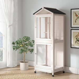 <span class=keywords><strong>Cage</strong></span> à Oiseaux en bois Perroquet Jouer Zone bois <span class=keywords><strong>cage</strong></span> d'oiseaux Perruches Canaries Perruche Volière Maison Nouveau - Product Image 3