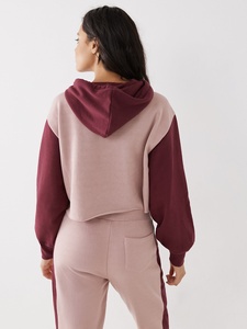 Vente flash Ensemble de survêtement 2 pièces pour femmes de haute qualité Logo personnalisé Survêtement d'hiver décontracté à capuche Coupe ajustée Coton-polyester Tailles - Product Image 6