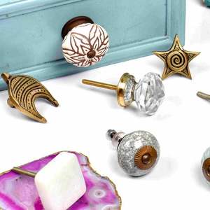 Fait main Pourpre Solide Tiroir Poignées boutons Armoire Décorative Boutons CSCRK-188 (SCRK-41) - Product Image 3