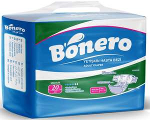 Bonero High Quality Adults Diapers 16psc Per Pack Large Disposable <b>Nappies</b> Turkish Manufacturer Cotton Material - Product Image 1