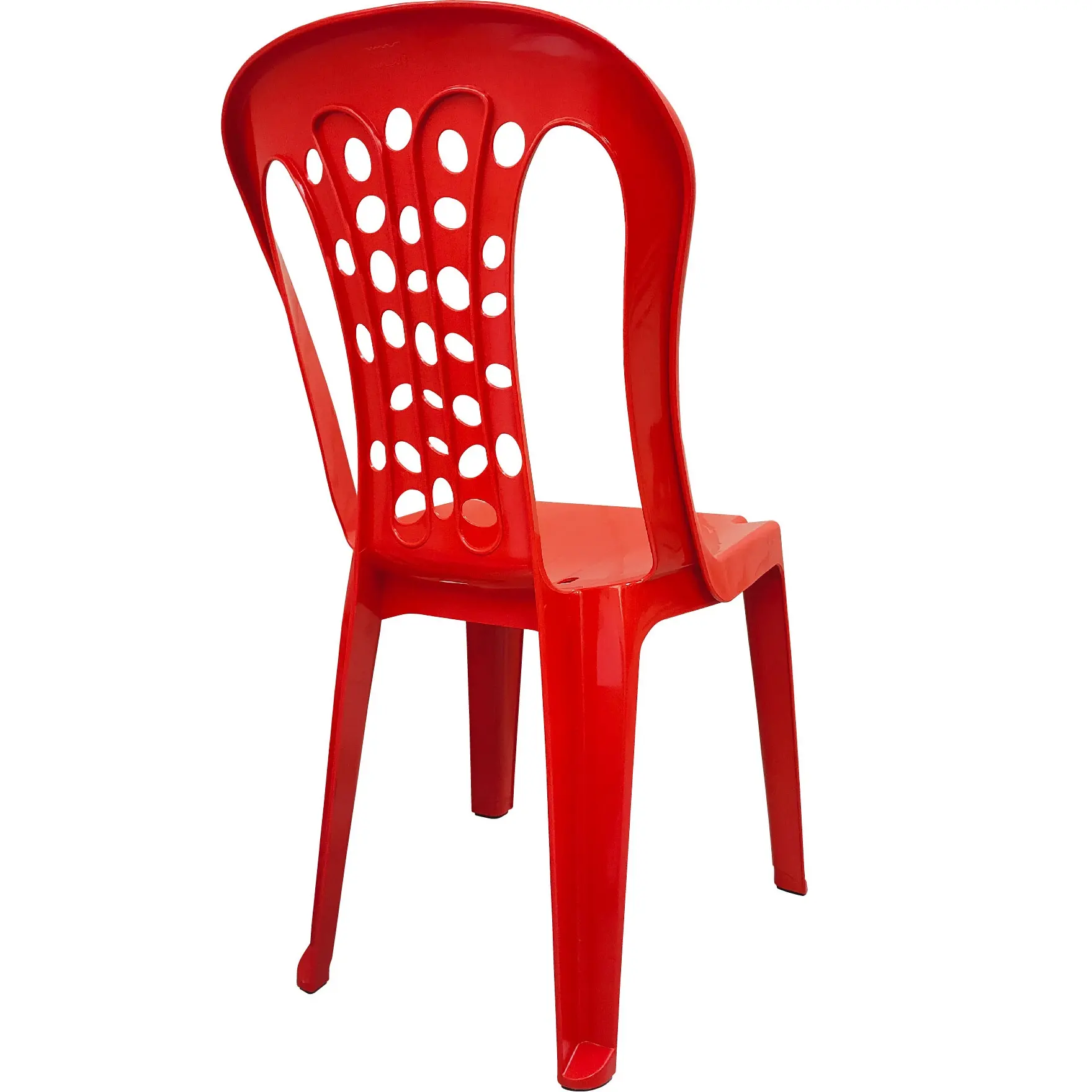Chaise empilable en plastique robuste avec Base en caoutchouc, offre spéciale, livraison gratuite