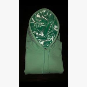 Unisex Oversized 100% Cotton Satin <b>Lined</b> Pullover Hoodie Windproof Anti-Shrink Long Print <b>Fleece</b> Custom Logo Winter <b>Jacket</b> - Product Image 6