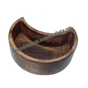 Plateau décoratif en bois à cristaux, présentoir croissant de couleurs, pour pierres, montre, boucles d'oreilles, Bracelets - Product Image 2