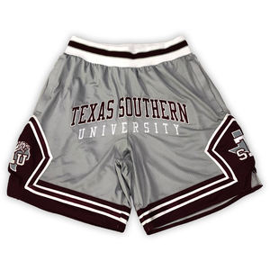 Pantalones cortos informales retro de baloncesto vintage personalizados con logo bordado - Product Image 1