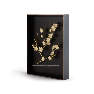 Cajas de sombra de flores de cerezo para decoración del hogar, caja de sombra colgante de pared con diseño moderno, marco de Metal Rectangular - Product Image 3