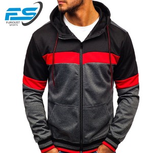 Sudaderas con Capucha de Forro Polar Tricolor de Alta Calidad para Hombre, 100% Algodón, Estilo Casual de Invierno, Diseño OEM, Color Liso - Product Image 5