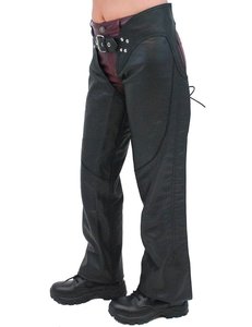 Chaps de motocicleta de cuero de vaca Premium Chaps de equitación occidental para hombres y mujeres Equipo de equitación duradero y elegante - Product Image 2