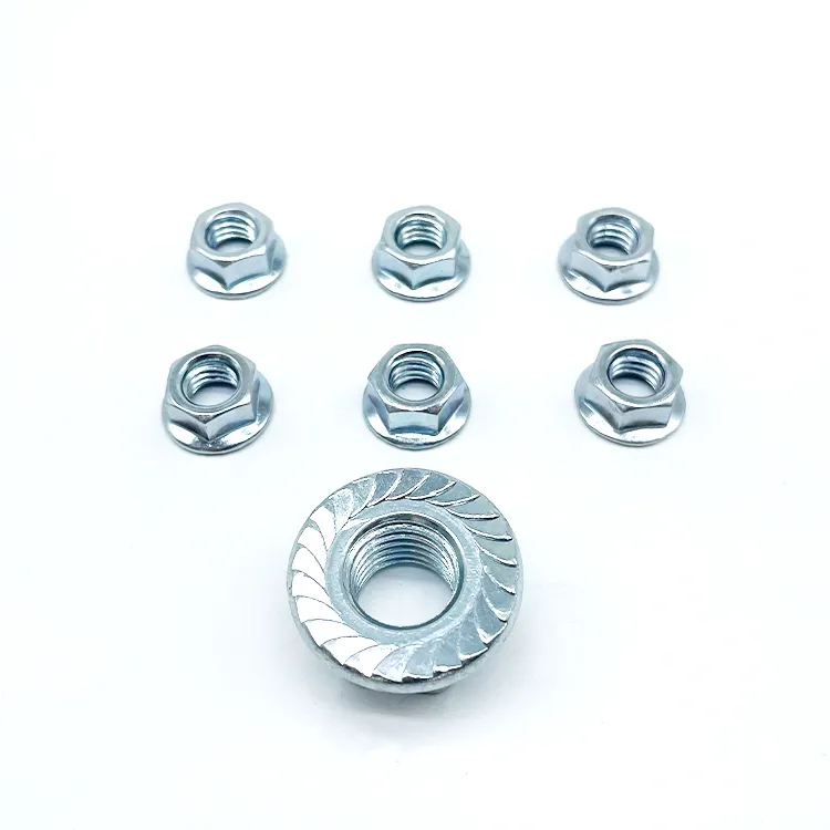Factory DIN6923 Hex Flange Nut with High Quality Competitive Price M7 M20 M22 Grade 10.8