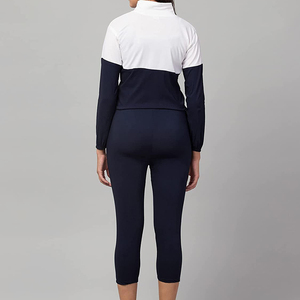 Las mujeres de ropa de Fitness sudor trajes sudaderas con capucha pantalones conjuntos en poliéster de lana para la venta - Product Image 6