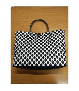 Hand Woven PP <b>Plastic</b> Woven Beach Bag/ <b>Basket</b> Women PP Bag for Shopping From Vietnam 99GD - Product Image 1