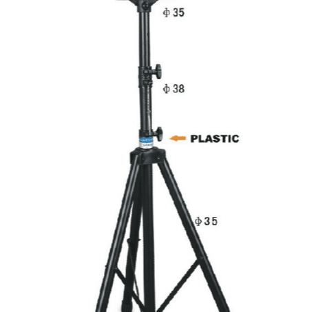 Smiger Universal Speaker Stand Mount Holder Heavy Duty Tripod  Adjustable Height  Compatible Insert Easy