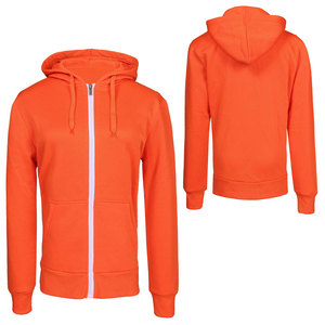 Wholesale Mens Plain Hoodie High Quality Fleece Sweatshirts Zip up <b>Hoodies</b> - Product Image 3