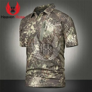 เสื้อโปโลเข้ารูปแห้งสำหรับล่าสัตว์,เสื้อโปโลกระเป๋าด้านหน้าระบายอากาศได้ดี - Product Image 5