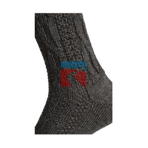 Calcetines de Tubo Casuales a Cuadros, 100% Lana, Antibacterianos, Ecológicos, con Logotipo Personalizado, Impresión Digital, Blancos, Unisex, Diseño Invernal - Product Image 3