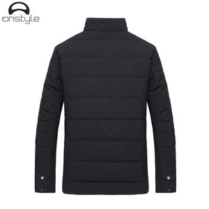 Chaqueta acolchada con capucha holgada para hombre, cálida, a prueba de viento, transpirable, ecológica, con forro polar - Product Image 2