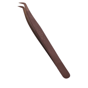 Pinzas para extensión de pestañas de Color marrón, pinzas de alta calidad con logo personalizado, de acero sin manchas - Product Image 6