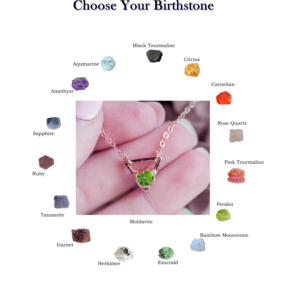 Raw Herkimer สร้อยคอพร้อมจี้คริสตัลรูปทรงสามเหลี่ยม,สร้อยคออัญมณีดิบ - Product Image 6