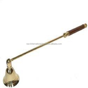 Elegant Brass Metal <b>Candle</b> Snuffer <b>Holder</b> and <b>Lantern</b> for Home Decoration for Easter and Jar <b>Candles</b> - Product Image 4