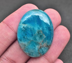 Apatite Cabochon A+ Top Grade Flashy Blue Apatite Loose Gemstone Cabochon Handmade Crystal Cabochon Tumbled Lot Crystal Tumble - Product Image 2