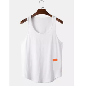 Camiseta sin mangas informal personalizada para hombre, nuevo diseño con tejido de punto estampado, orientada a la exportación desde Bangladesh - Product Image 5