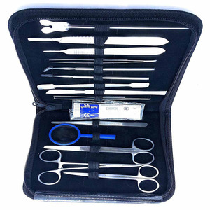 Kit de instrumentos quirúrgicos para estudiantes, kit de instrumentos quirúrgicos de sección de cirugía menor, 14 Uds. - Product Image 2