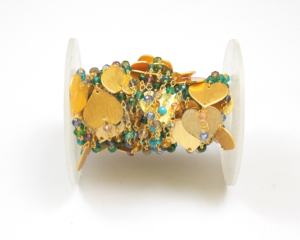 TI tono TI ITH IRE Eart IRE rapped andmade Old lated Beaded ososaly hahain ehain irirthstone Hain - Product Image 1