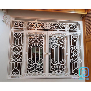 Ventana de parrilla de hierro forjado, moderna, de la mejor calidad, venta al por mayor, fábrica - Product Image 1