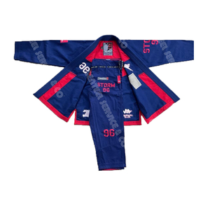 ชุดยูนิฟอร์ม Jiu Jitsu แบบบราซิลเลี่ยน,สี Royal Blur 96สีกำหนดเองทำจาก Jiu Jitsu Gi สำหรับผู้ชายที่มีการเย็บปักถักร้อยอย่างหนัก - Product Image 1