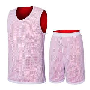 Maillots de basket-ball réversibles en maille de polyester 100% bon marché personnalisés dernière conception uniforme de basket-ball pour les enfants grande taille saison d'été - Product Image 4