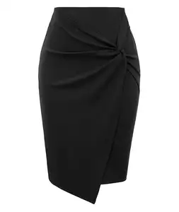 OEM Kate Wear to Work Pencil Skirts And Women's Solid O Lightweight Flare Midi Pull