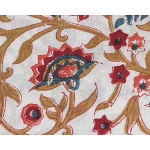 Indian 100% Cotton Quilting Fabric by the Yard Hand Block Print Poplin Twill for Sleepwear Sari Home Decor-Meter Supply - Product Image 5