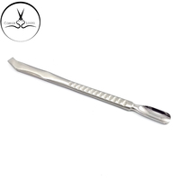 Pousse-cuticules professionnel en acier inoxydable argenté de 15 cm, double extrémité, pour retirer le vernis à ongles, outil de manucure, vente en gros