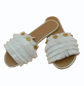 Sandalias Flip-Flop Hechas a Mano de Estilo Vintage, Calzado Casual de Diseño Nuevo, Plataforma Plana Antideslizante, Parte Superior de Cuero Genuino - Product Image 5