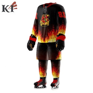 T-shirt de hockey sur glace personnalisé avec logo imprimé par sublimation sur le devant, 100 % polyester, unisexe, col rond, manches courtes, pour adultes, équipe USA 2026 - Product Image 2