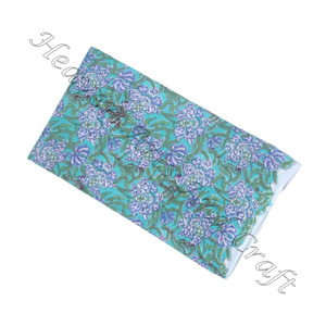 ผ้าคอตตอนทำจากผ้าฝ้ายเนื้อนุ่มพิมพ์ลายบล็อกด้วยมือ5หลาพิมพ์ลายสวยหรูเนื้อผ้าฝ้าย100% - Product Image 2