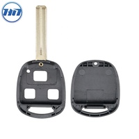 Coque pour porte-clé Lexus IS200 GS300 LS400 RX330 sans logo, 10 pièces, 3 boutons, lame jouet 48