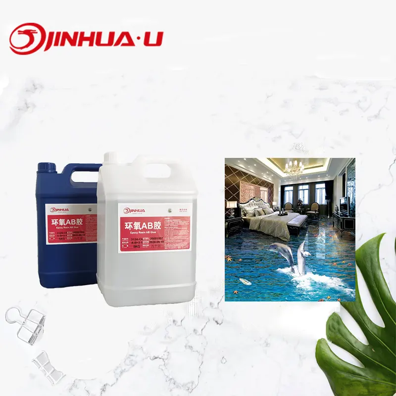 Crystal Clear Resin For Epoxy Resin Floor 3D adhesive glue crystal for epoxy resin for 3d floor paint