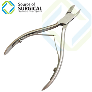 Coupe-ongles professionnel de haute qualité Double ressorts Pinces à ongles professionnelles à Double ressort de qualité supérieure avec poignée en zigzag - Product Image 1