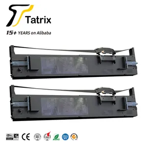 Tatrix LQ690K şerit LQ 690 12.7mm siyah uyumlu mürekkep şerit kartuş için EPSON LQ-690 690C 675KT yazıcı şerit