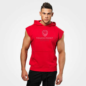 Camisetas sin mangas con capucha para hombre, ropa para entrenamiento, culturismo, corte muscular, gimnasio, Fitness, Ves - Product Image 5