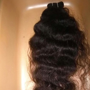 Cheveux bruts à double trame à la machine. Cheveux indiens vierges non transformés, tissages de cheveux humains indiens, cheveux vierges de qualité supérieure 7a - Product Image 1