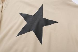 Sudadera CON CAPUCHA DE VERANO unisex para hombre, diseño de estrella de algodón y poliéster personalizado en dos colores, impresión por sublimación - Product Image 3